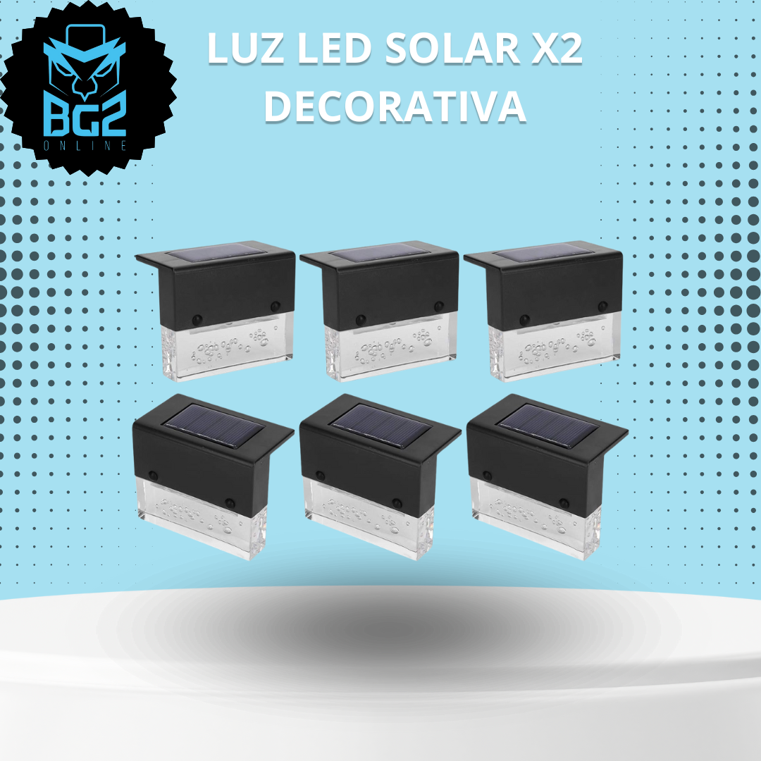 LUZ LED SOLAR X2 DECORATIVA